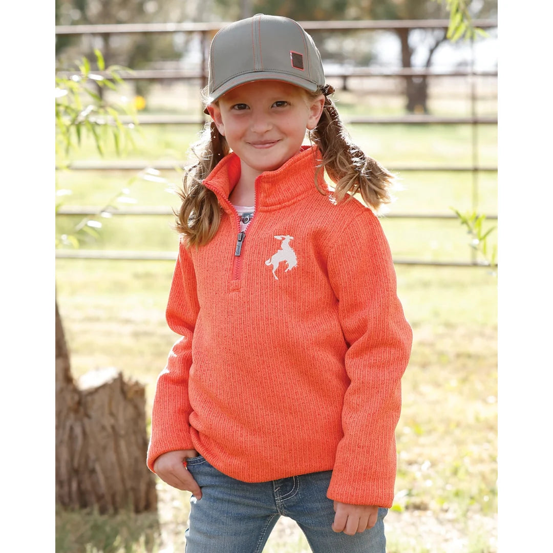 Cruel Denim Youth Girl's Corral 1/4 Zip Knit Pullover CWK8013002