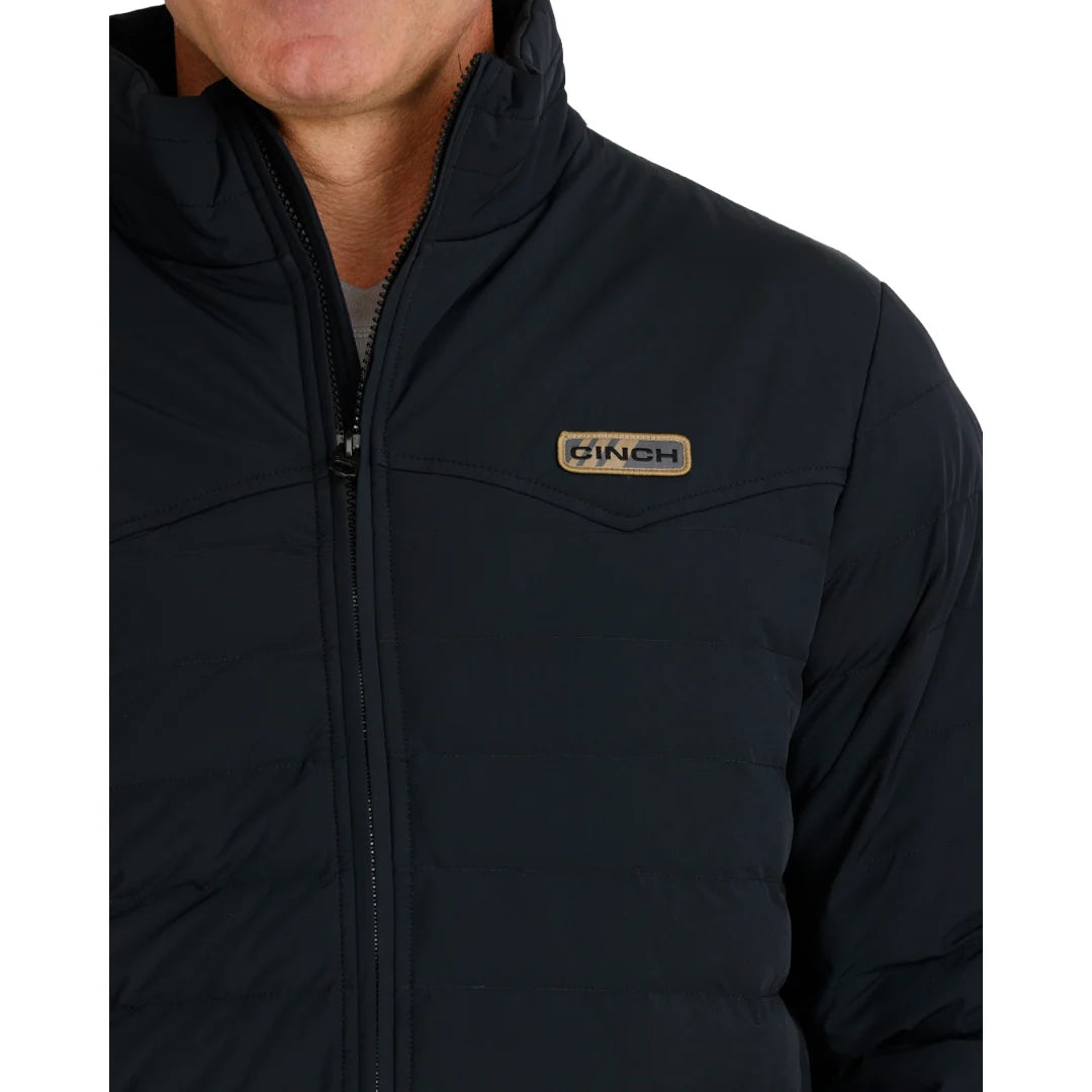 Cinch Men's Black Quilted Puffer Zip Jacket MWJ1954001