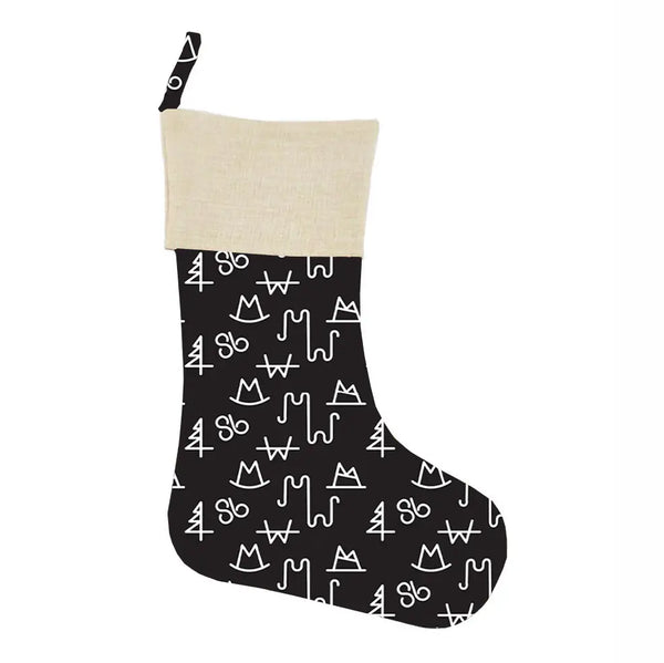 Black Brand Christmas Stocking STKG004