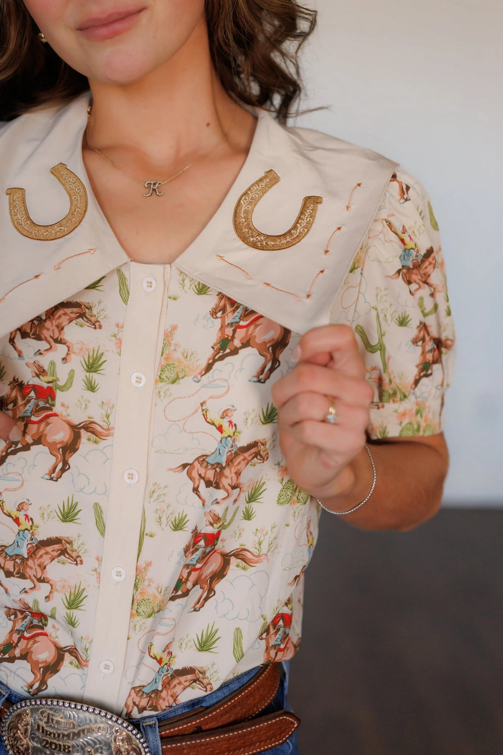 HH3026 CACTUS COWGIRL TOP
