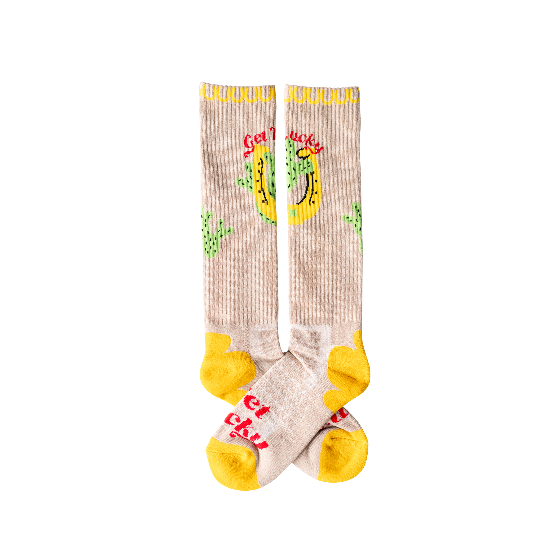LUCKY CHUCK SOCKS GET LUCKY TAN LC12-12121