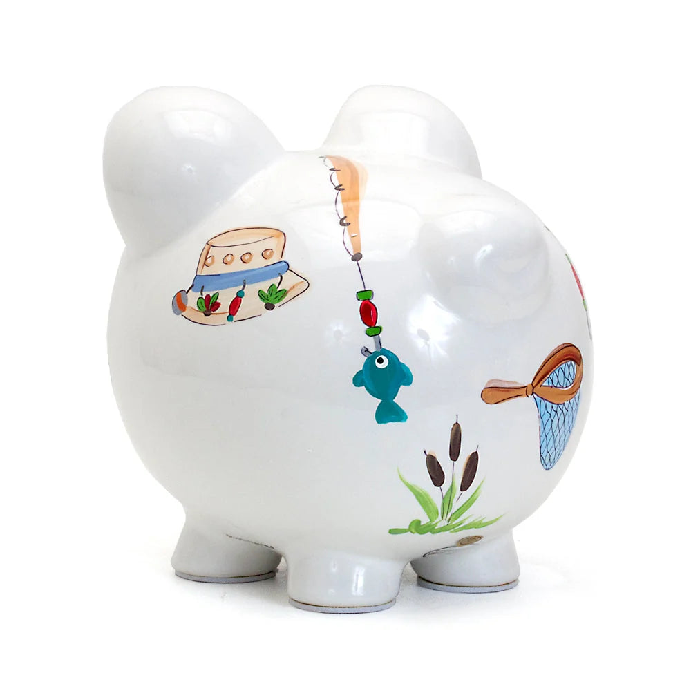 Gone Fishing Large Piggy Bank 36870