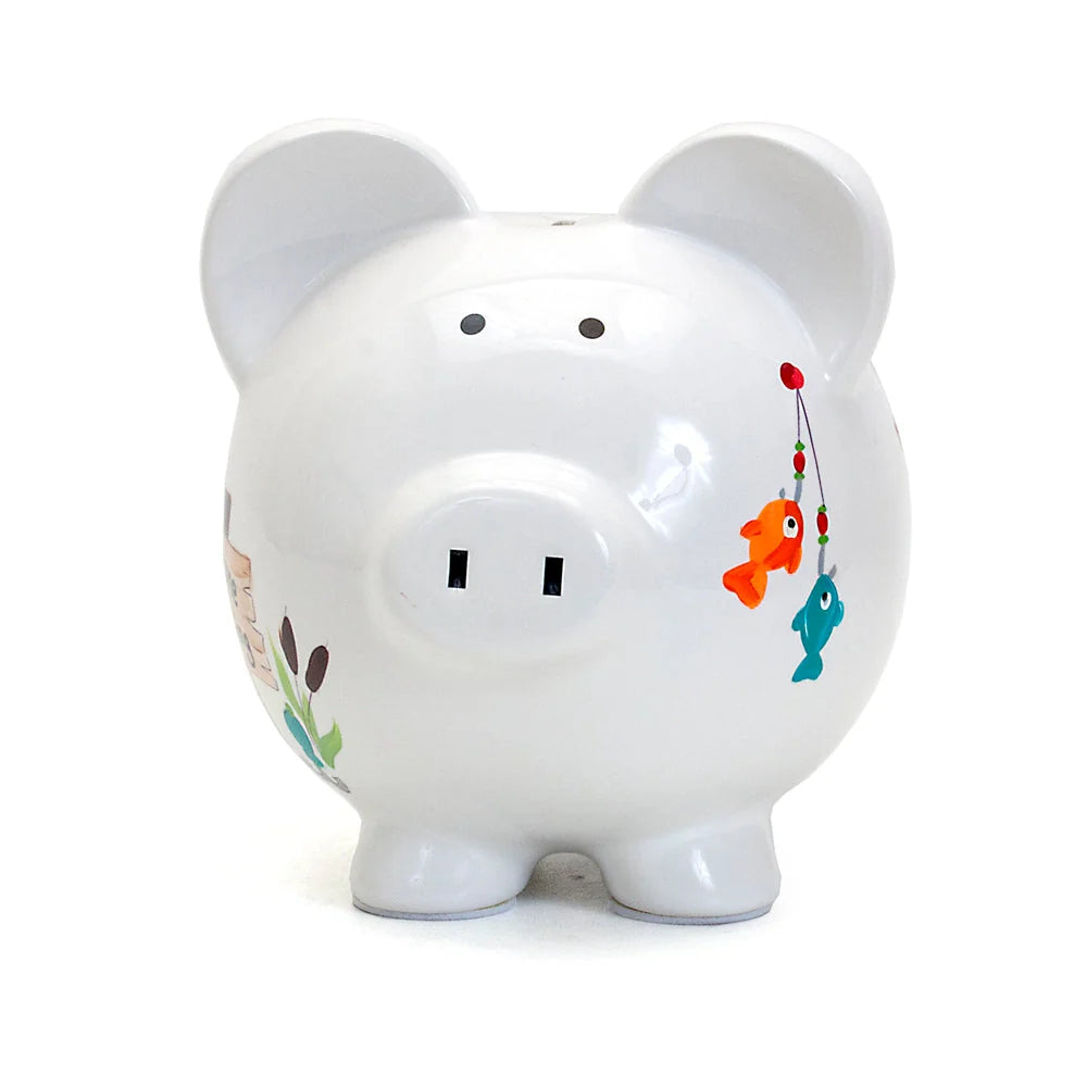 Gone Fishing Large Piggy Bank 36870
