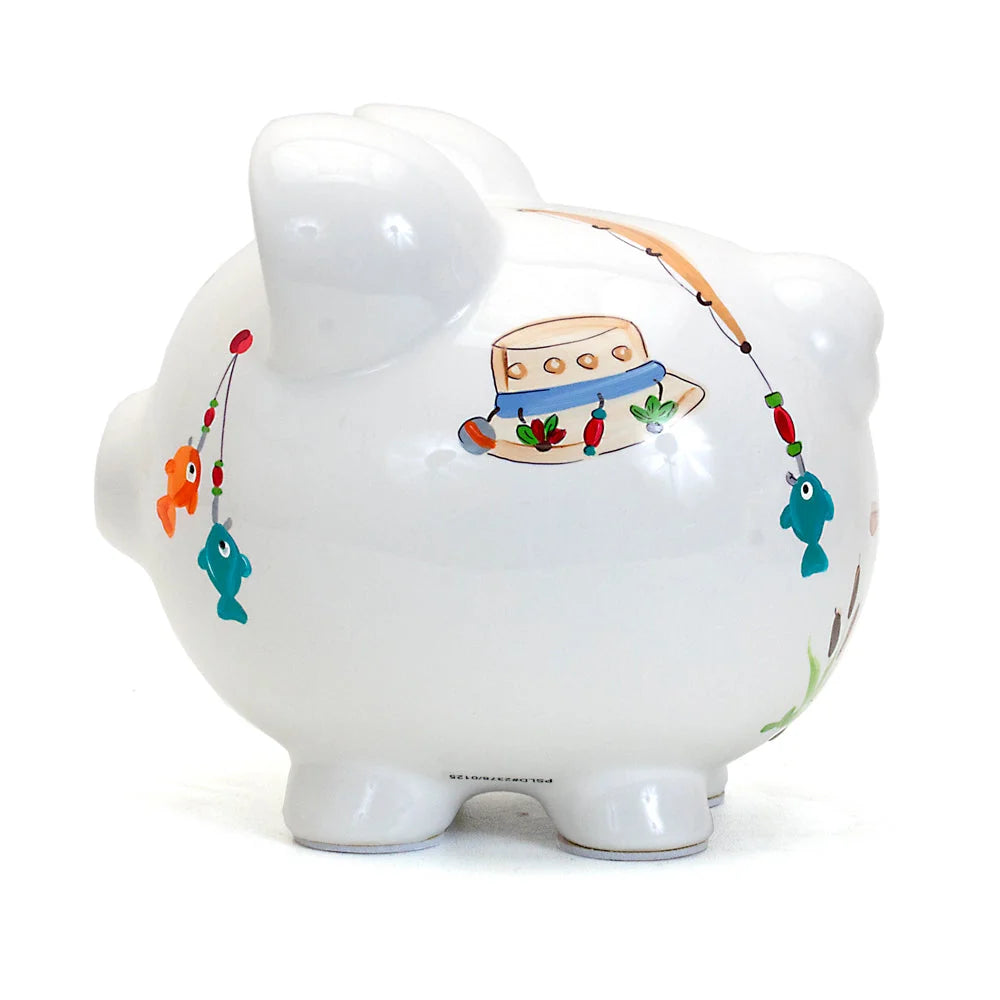 Gone Fishing Large Piggy Bank 36870