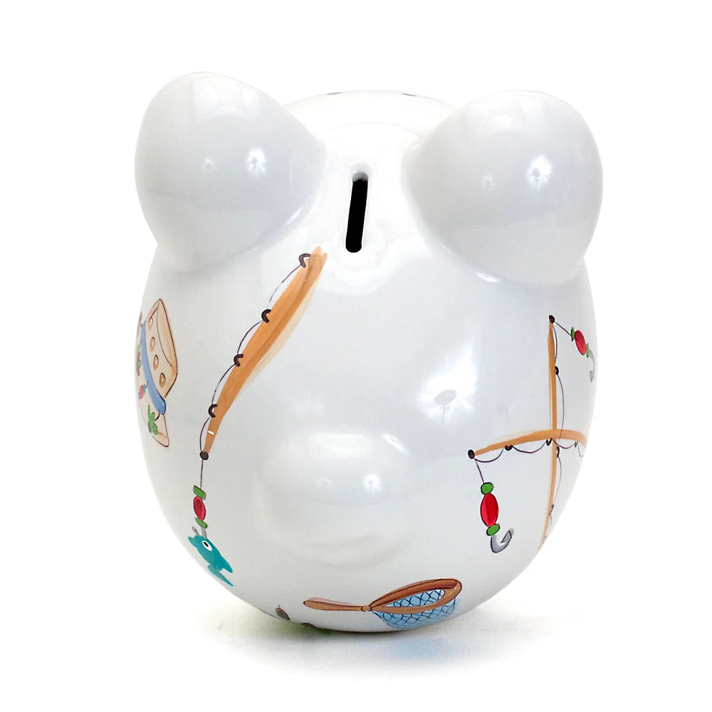 Gone Fishing Large Piggy Bank 36870