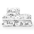Ranch Life 200TC Cotton Percale KING Sheet Set SS2138-KG-BK