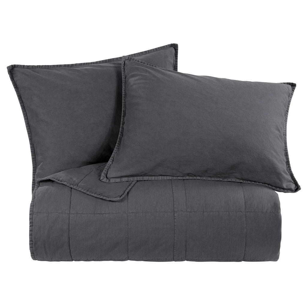 STONEWASHED COTTON DENIM CANVAS COVERLET FB3400