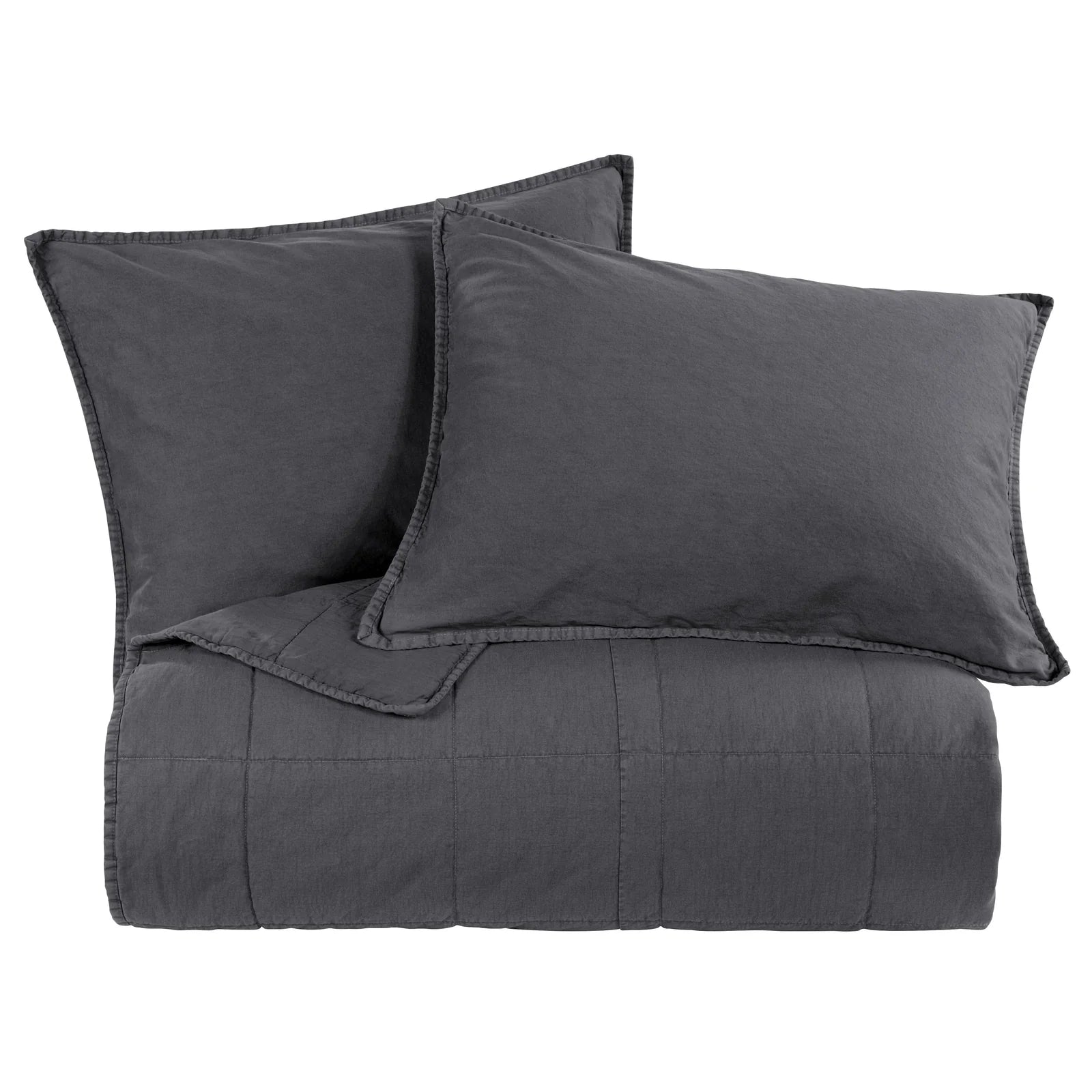 STONEWASHED COTTON DENIM CANVAS COVERLET FB3400