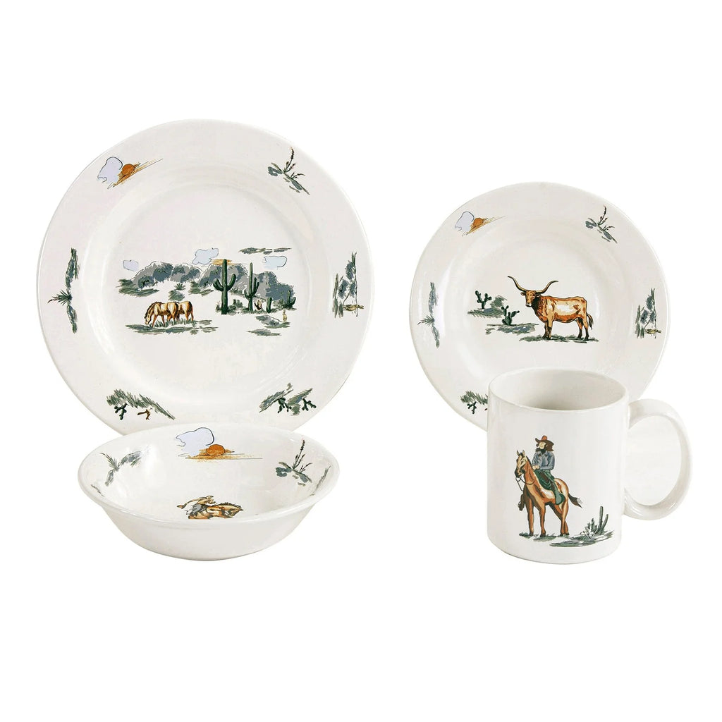 Ranch Life 16PC Ceramic Dinnerware Set, DI2138-OS-DF