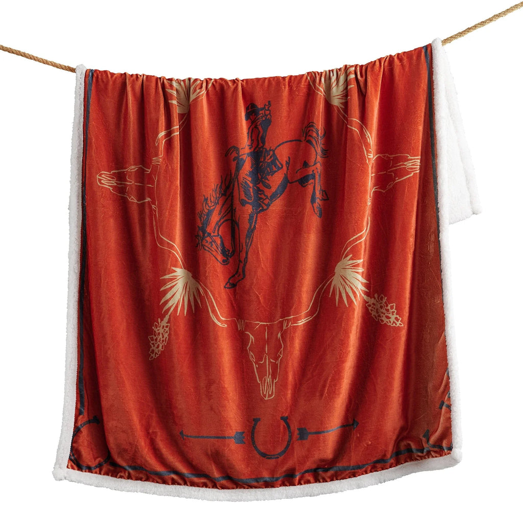 Marfa Campfire Sherpa Throw CF2465TH-OS-OC