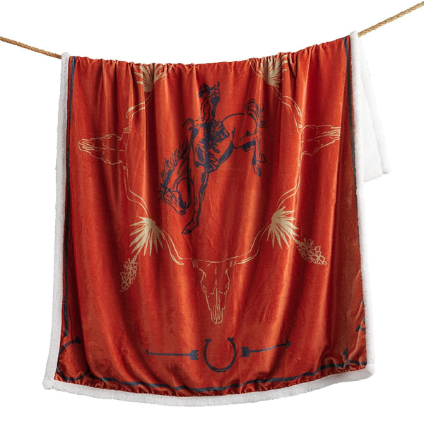 Marfa Campfire Sherpa Throw CF2465TH-OS-OC