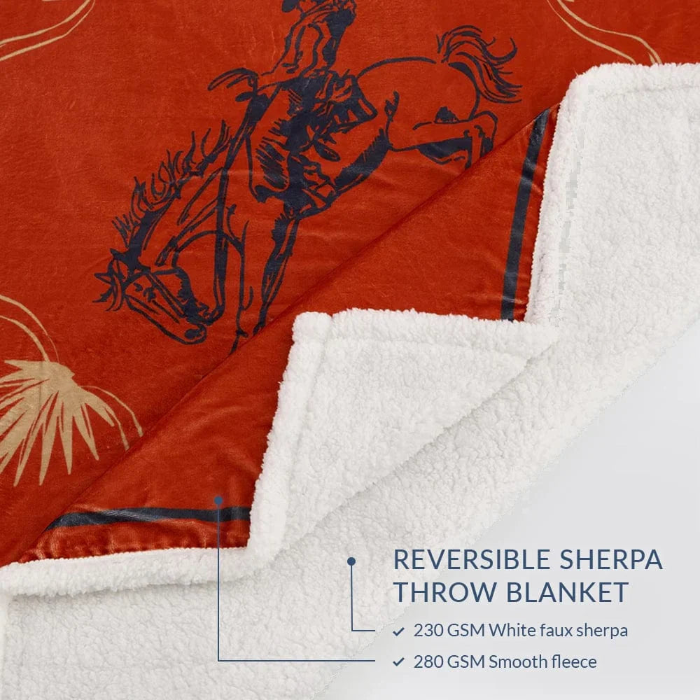 Marfa Campfire Sherpa Throw CF2465TH-OS-OC