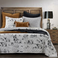 RANCH LIFE PRINTED REVERSIBLE QUILT SET QW2138