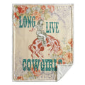 Long Live Cowgirls Campfire Sherpa Throw CF2469TH-OS-D1