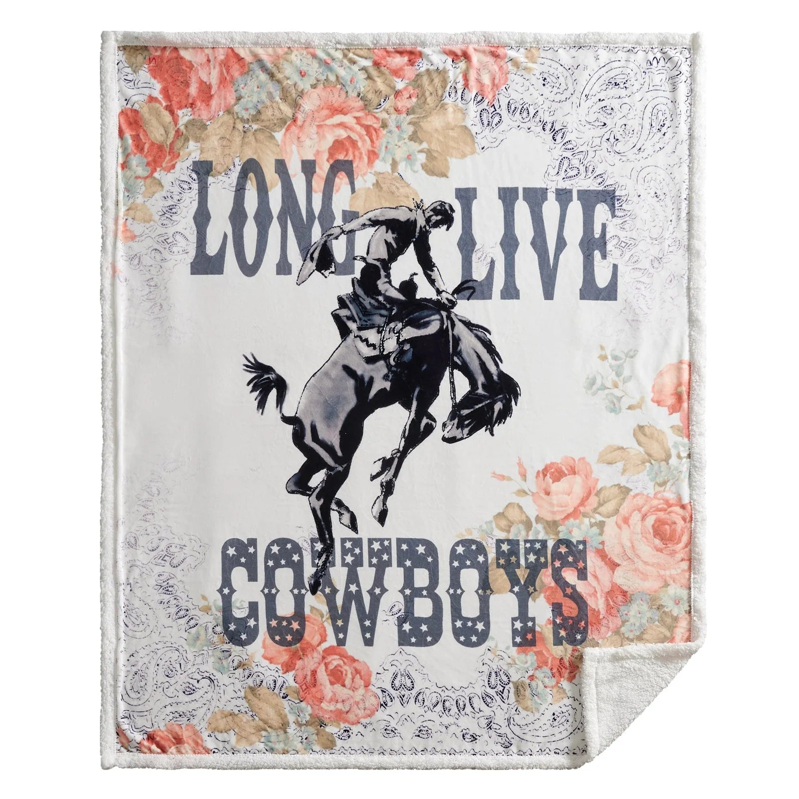 Long Live Cowboys Campfire Sherpa ThrowCF2469TH-OS-D3