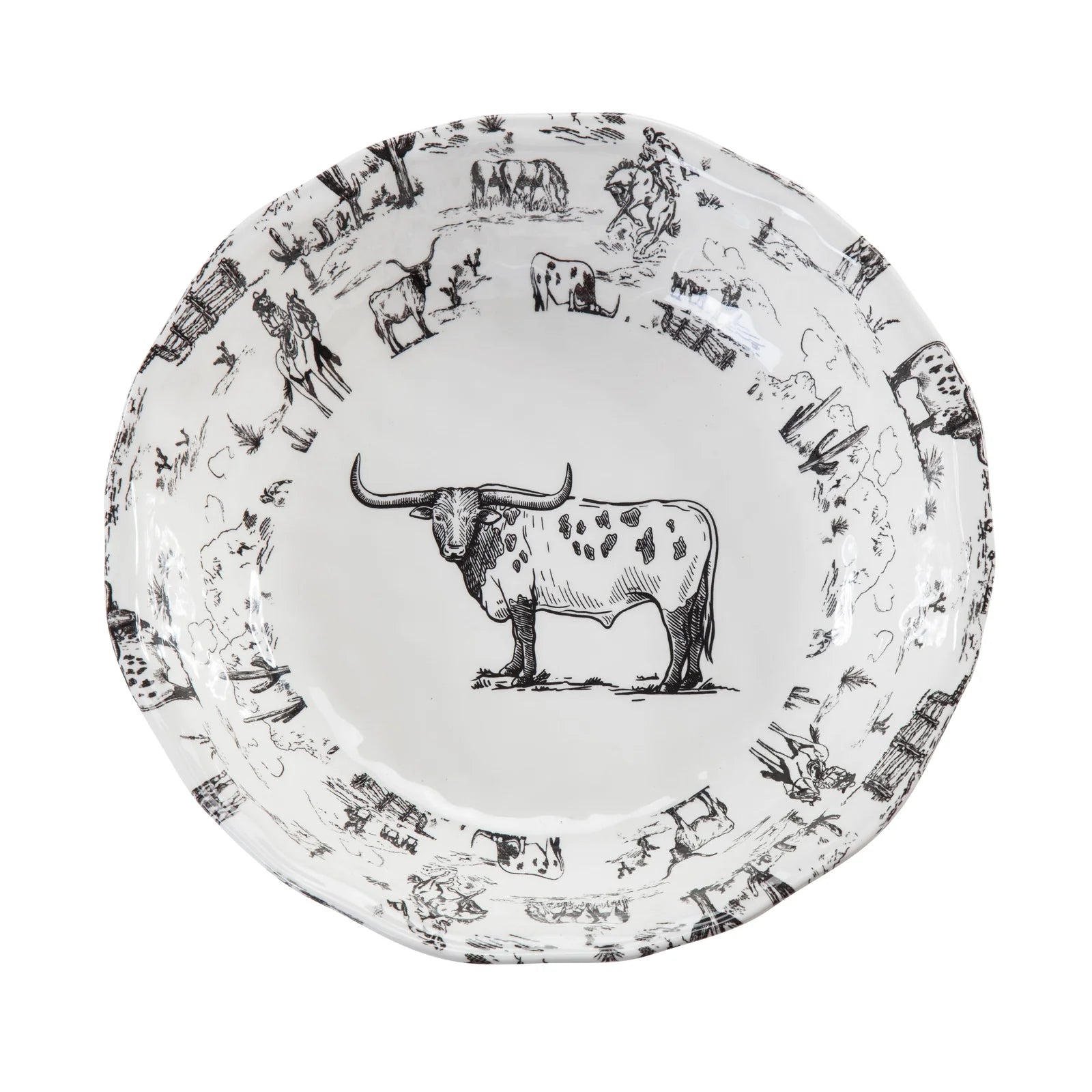 Ranch Life Melamine Serving Bowl D12138SB01