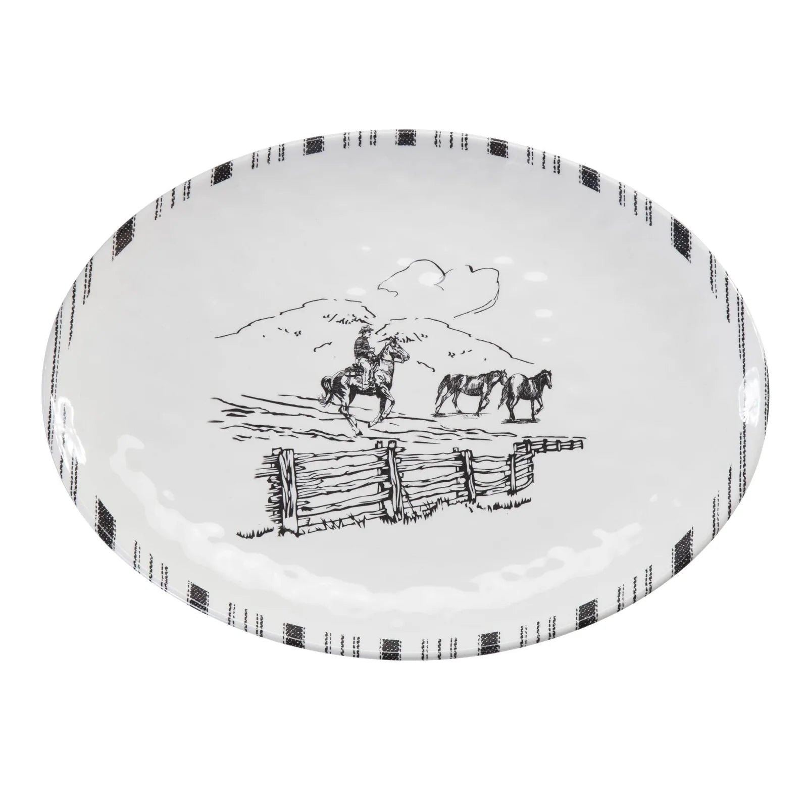 RANCH LIFE MELAMINE SERVING PLATTER DI2138SP01