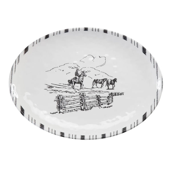RANCH LIFE MELAMINE SERVING PLATTER DI2138SP01