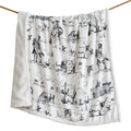 Ranch Life Western Toile Campfire Sherpa Throw CF2138TH-OS-BK