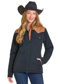 PANHANDLE WOMEN'S BLACK TWO TONE PUFFER JACKET DW92C06851