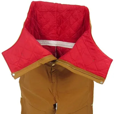 Carhartt Duck Zip-to-Waist Bib Overall  Quilt Lined R38BRN