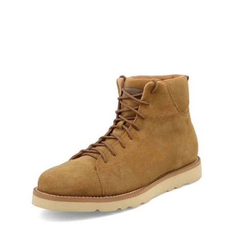 Men's Wrangler Footwear Heritage Work Wedge Boots Brown KMQ0002