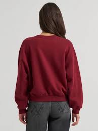 WRANGLER RED OVERSIZED FIT SWEATSHIRT 112384039