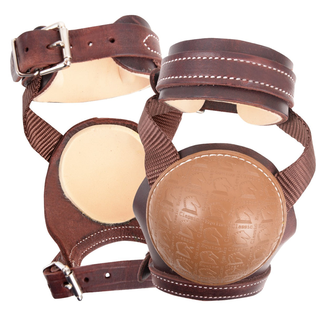 LSB200N  Leather Skid Boots, Nylon Straps