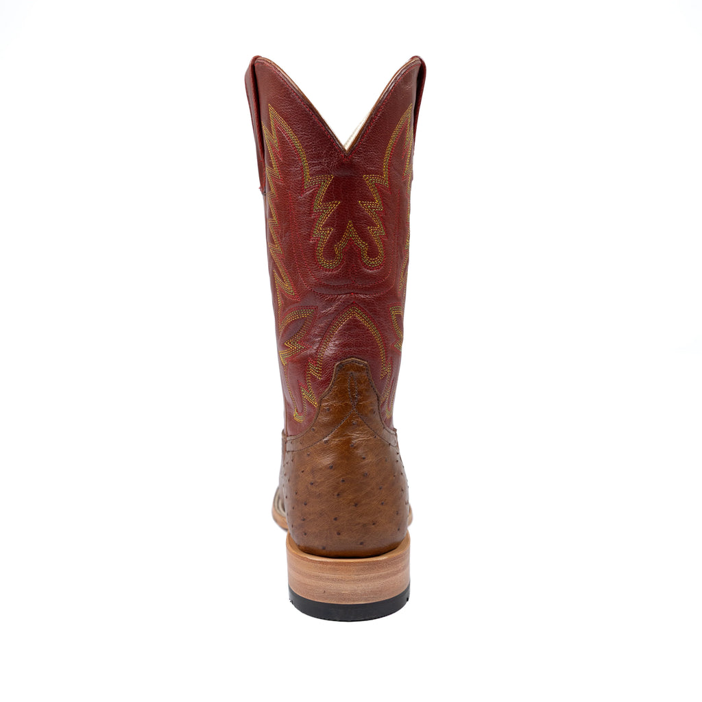 Men's Horse Power Top Hand  Smooth Quill Ostrich Round Toe Boots HP6014
