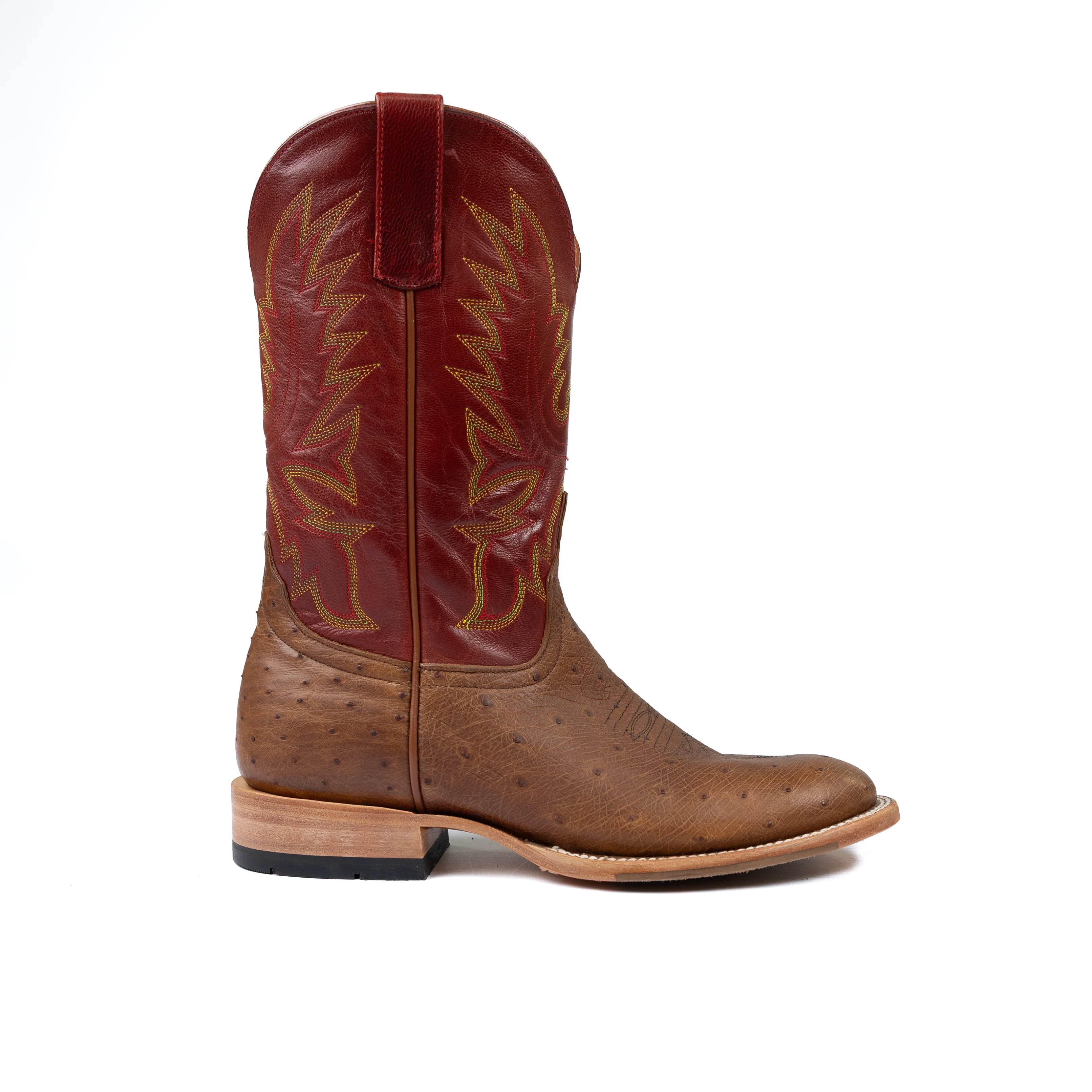 Men's Horse Power Top Hand  Smooth Quill Ostrich Round Toe Boots HP6014