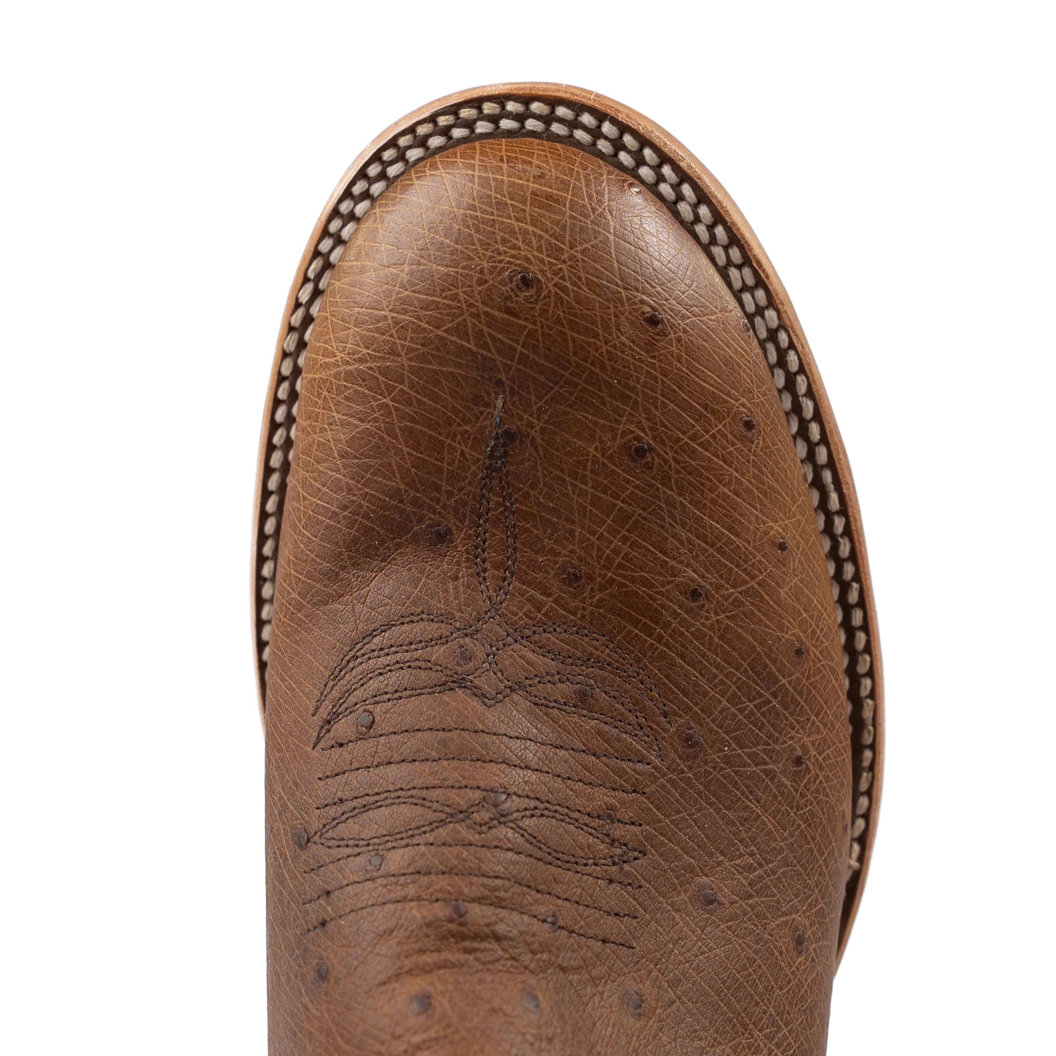 Men's Horse Power Top Hand  Smooth Quill Ostrich Round Toe Boots HP6014