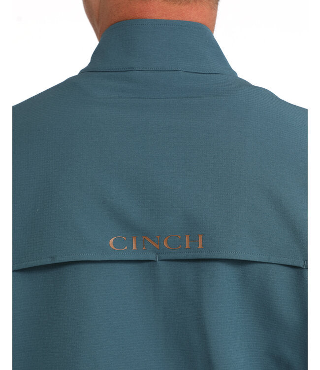 MWJ1935002 1/2 ZIP WINDBREAKER TEAL CINCH
