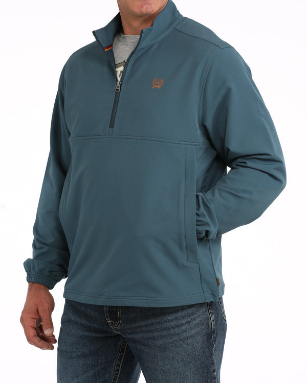 MWJ1935002 1/2 ZIP WINDBREAKER TEAL CINCH