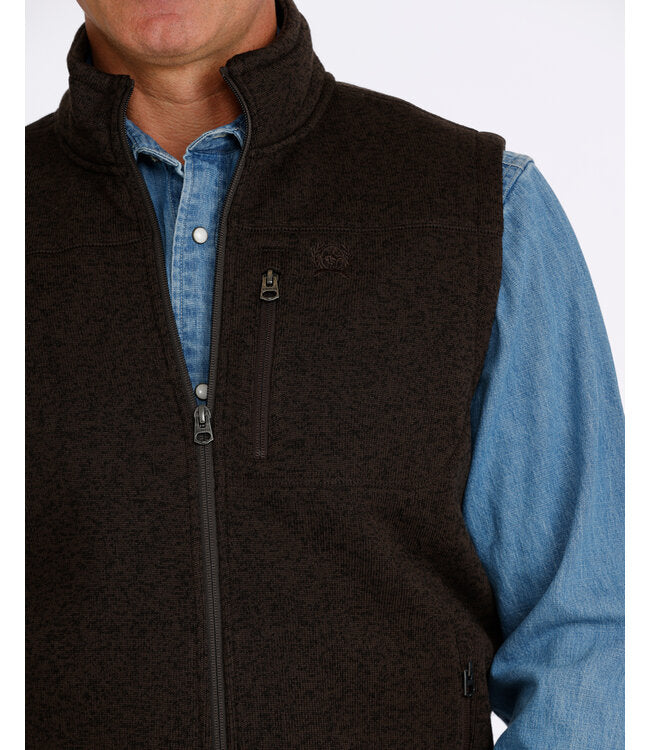 CINCH MWV1225008 SWEATER VEST BROWN