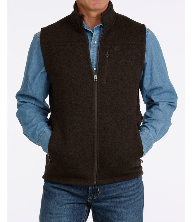 CINCH MWV1225008 SWEATER VEST BROWN
