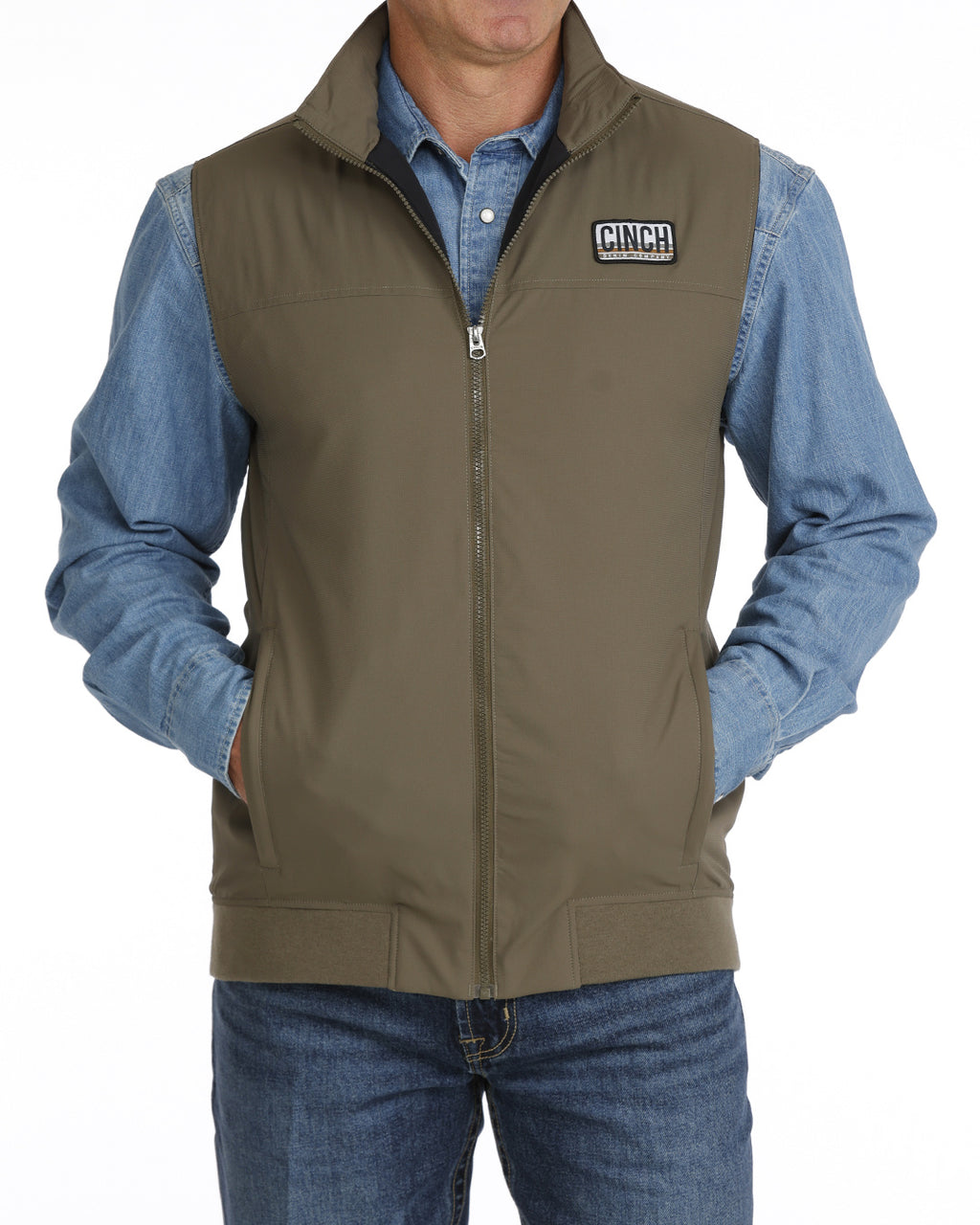 CINCH MWV1955002 RIP STOP LINED VEST GRN