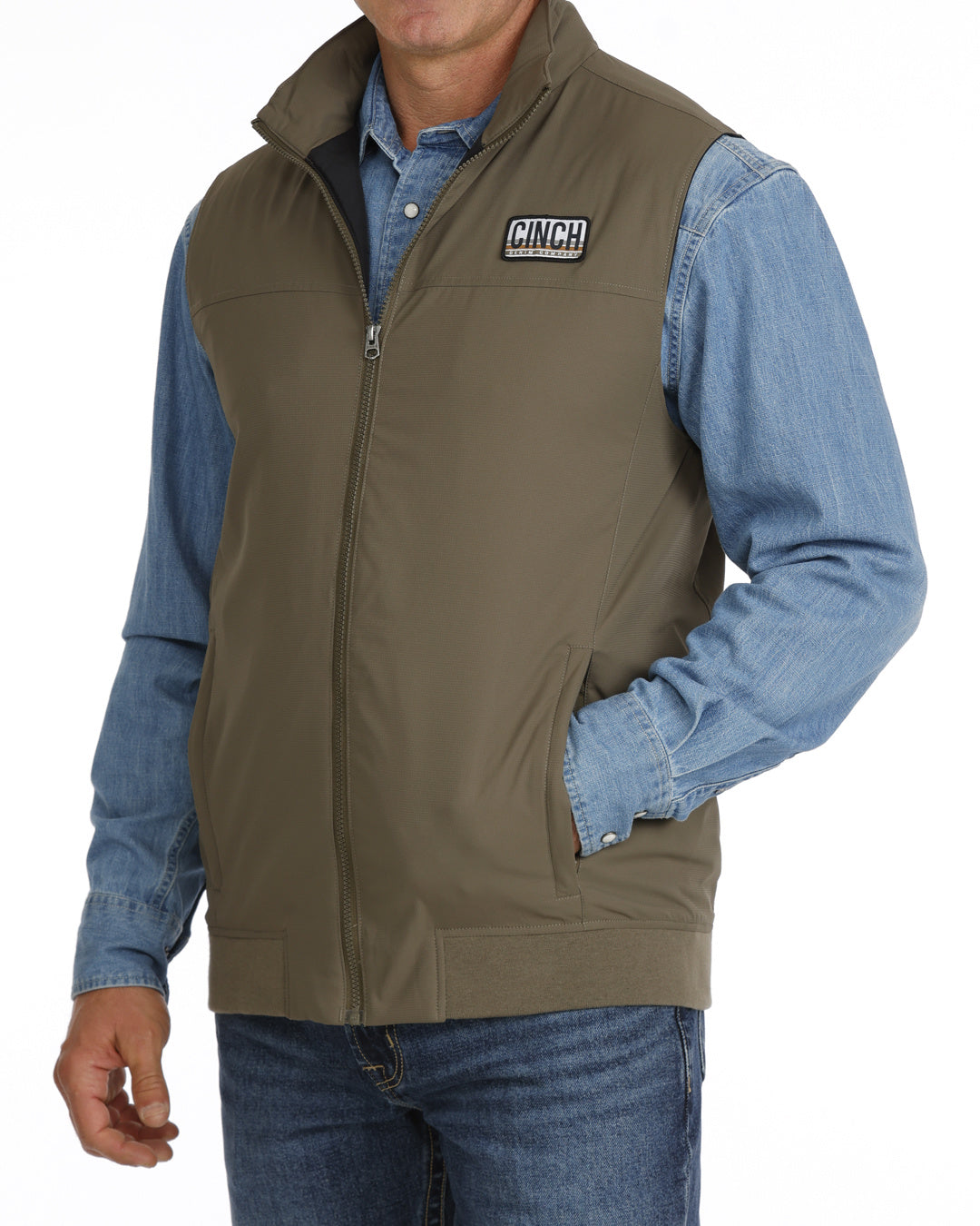 CINCH MWV1955002 RIP STOP LINED VEST GRN