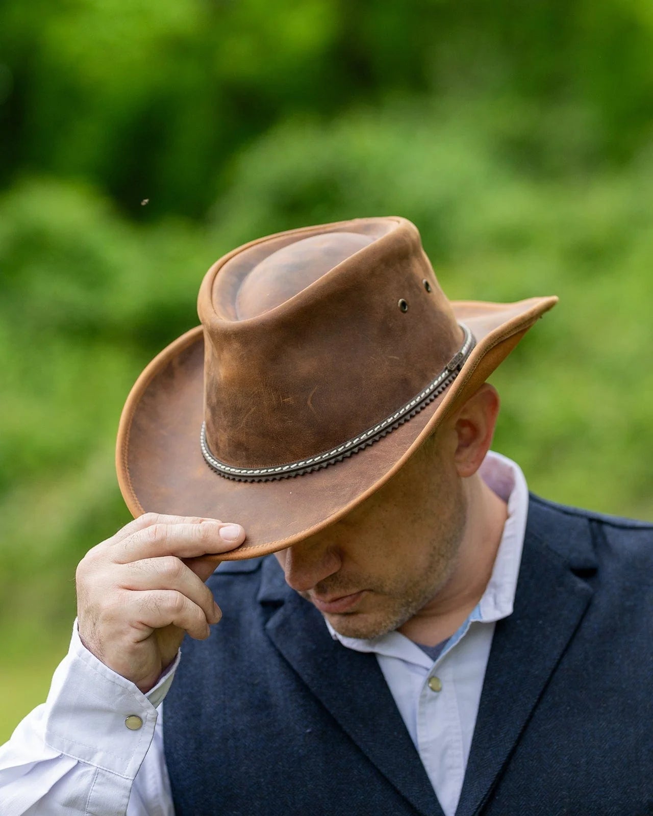 PARDONER 13017 LEATHER HAT