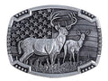 Montana Silversmiths Whitetail Deer Flag Buckle A785S