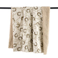 Pierre Equestrian Cotton Sateen Teddy-Backed Throw TP2486TH-OS-OC