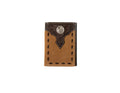 Nocona Western Wallet Mens Trifold Roughout Floral Tan N500045908