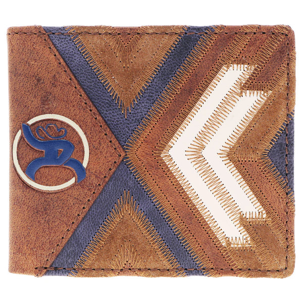 HOOEY BIFOLD PATCHWORK WALLET RBF015-BRTN