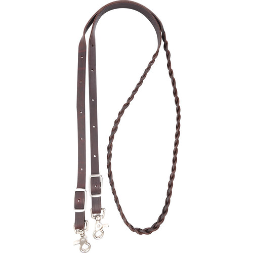 Adjustable Flat Braid Roping Rein SA-RRBR