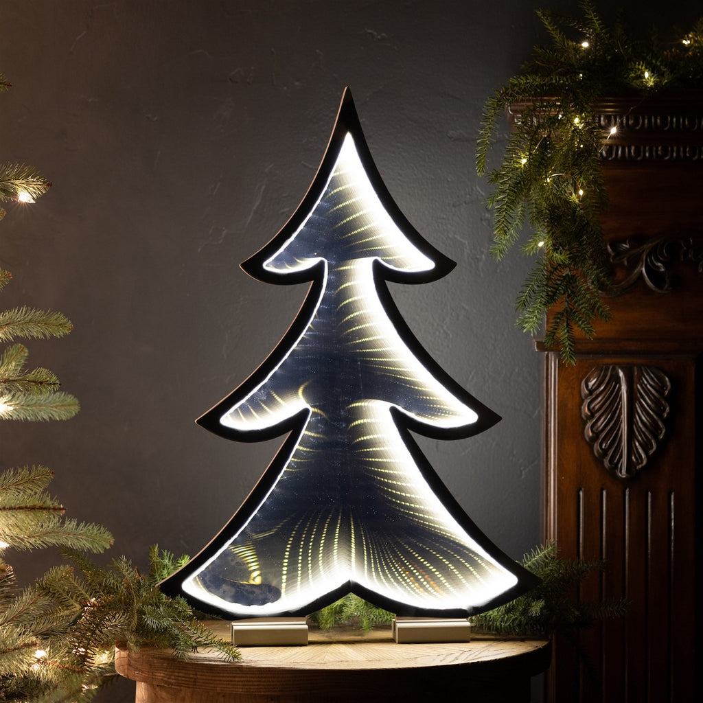 Melrose Tree Infinity Light 24.5"H Acrylic White 90054