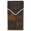Tony Lama Western Mens Rodeo Wallet Leather Steer Head Stitch Brown 24025566W5 Tony Lama Western Mens Rodeo Wallet Leather Steer Head Stitch Brown 24025566W5