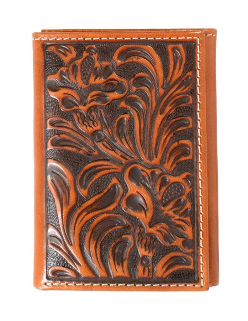 NOCONA TRIFOLD WALLET LEATHER FLORAL EMBOSSED N5417044