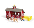 Breyer Stablemates Red Stable Set with Two Horses #59197