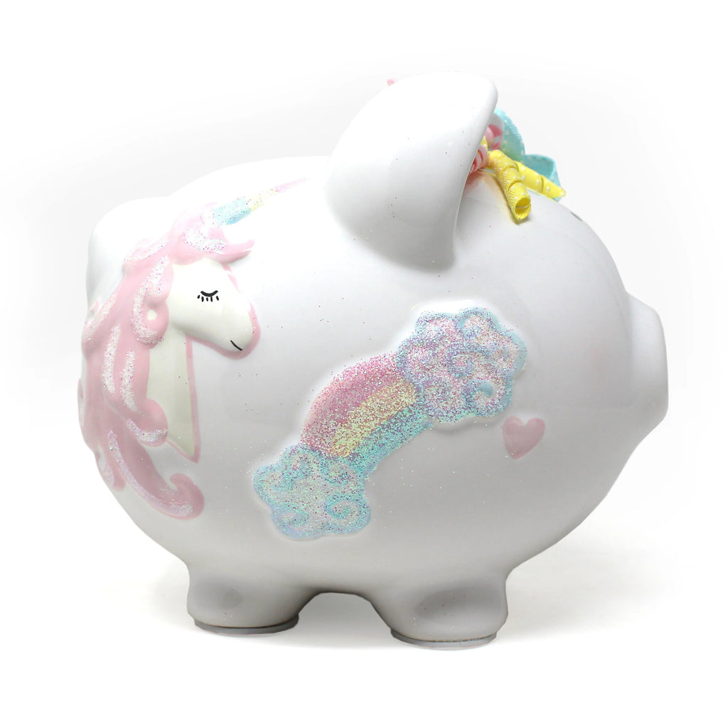 Unicorn and Rainbows Large Piggy Bank 36834