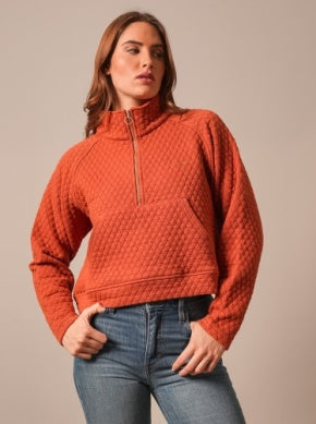 KIMES RANCH WOMEN'S NATURAL RITA 1/4 ZIP PULLOVER