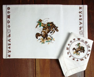 bronco placemat set of 4 PLMT-BR
